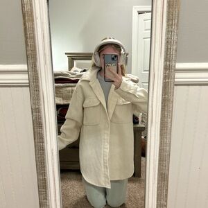 Forever 21 Cream Trench Coat